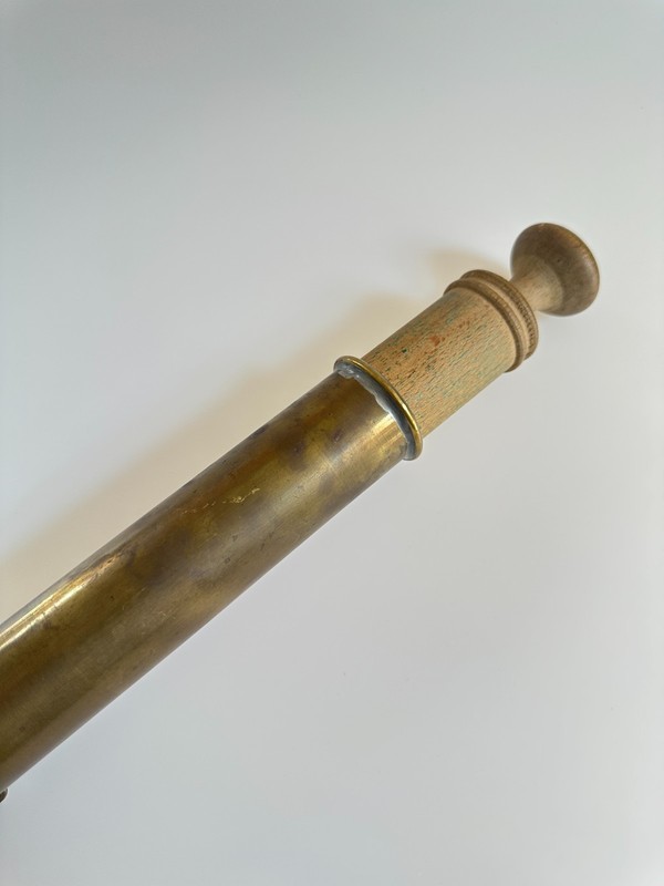 Antique Brass Icing Syringe Handmade Pastry Piping Tool Cookie Press 3 Discs gallery