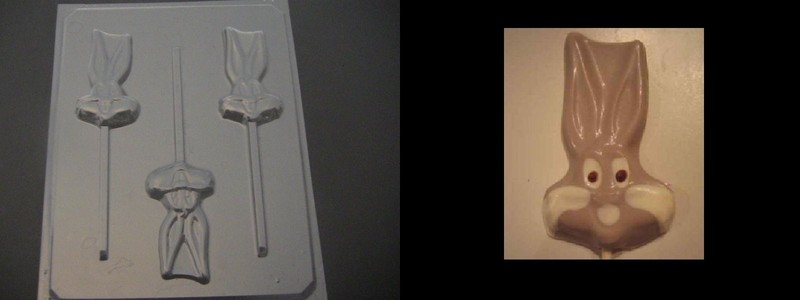 BUGS BUNNY Straight Ears Easter Chocolate Soap Candy Mold
