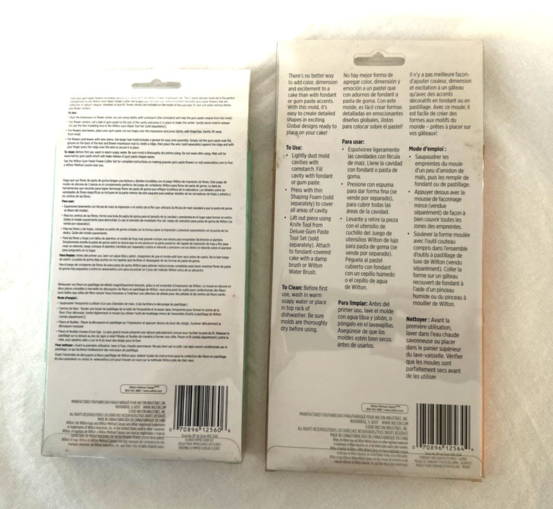 2 Wilton Cake Decorating Fondant & Gum Paste Mold-Flowers, Global NOS, Free Ship gallery