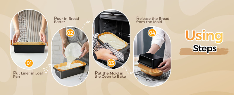 Loaf Pan Liners, 155Pcs Disposable Bread Pan Liners, Non-Sti Loaf Pan gallery
