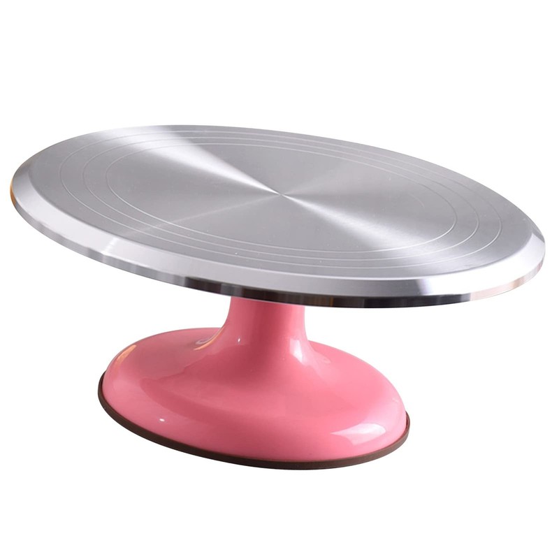 Cake Turntable Stable Revolving Cake Decorating Stand 10 Inch for Chefs for C…