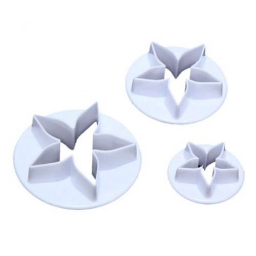 3 PC Starfish or Flower Cookie / Fondant Cutter Set – Cutters from Bakell