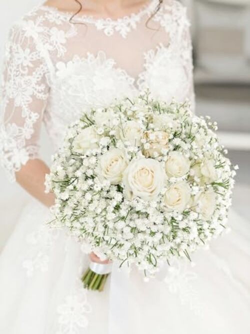 15 PCS Babys Breath Artificial Flowers Fake Babys Breath Flowers 15pcs White gallery