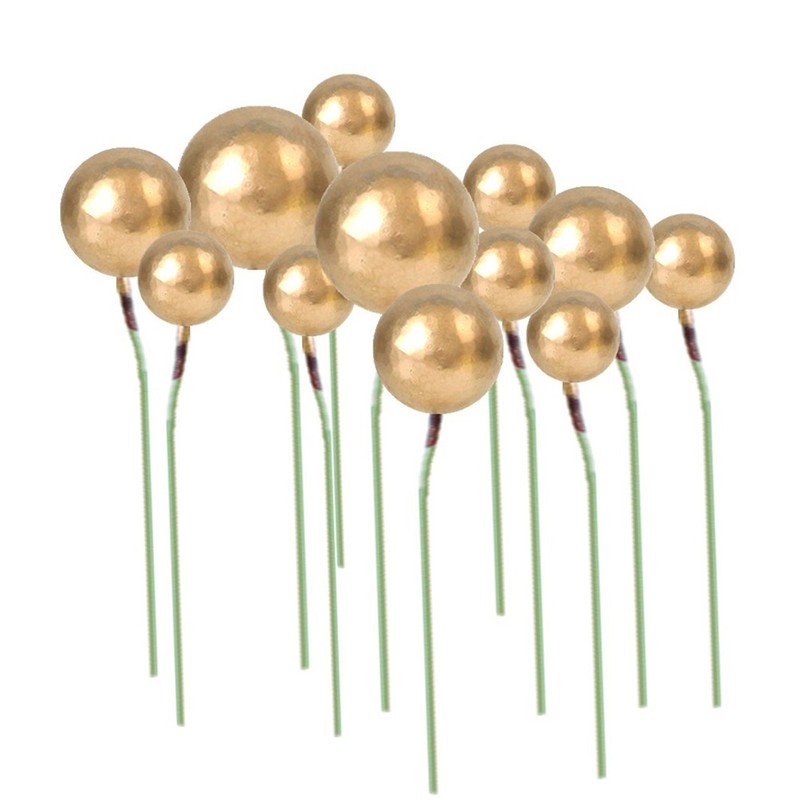 Golden Reusable Round Cake Topppers 20Pcs Cupcake Decoration Accessories gallery