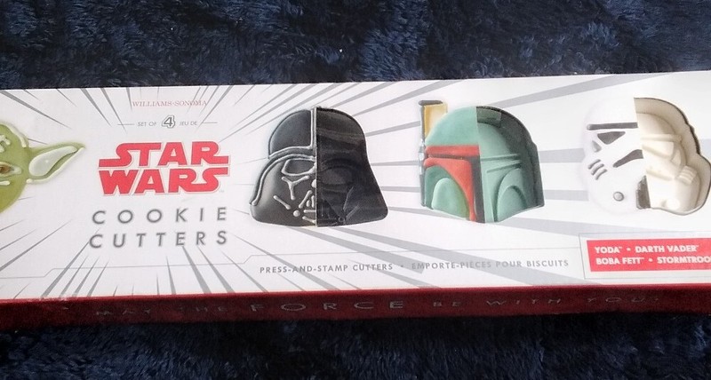 WILLIAMS SONOMA Star Wars Cookie Cutters Yoda Darth Vader Boba Fett Stormtrooper