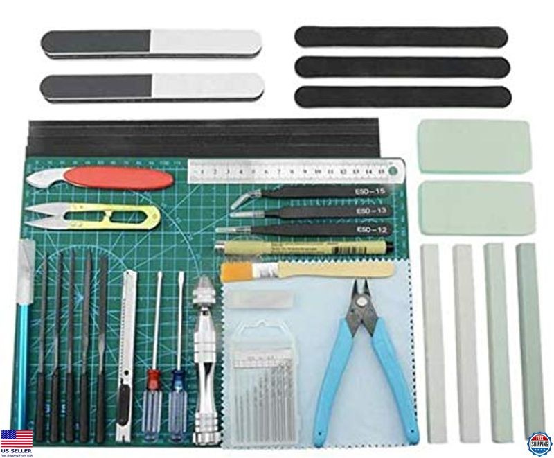 38-Piece Model Tools Kit – Essential Craft Set for Gundam & Car Model Building!