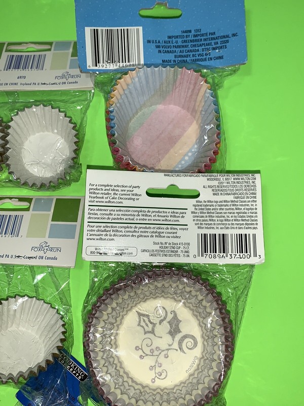 Cake Cups In Variety, Mini & Regular Sizes Foil Cake Liners 11 Packs Baking Cups gallery