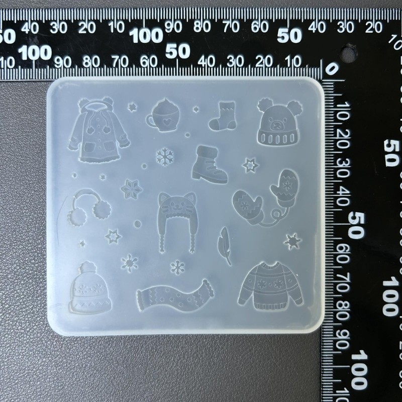 Clay Moulds Silicone Fondant Moulds Winter Clothes Shape Crafting Moulds gallery