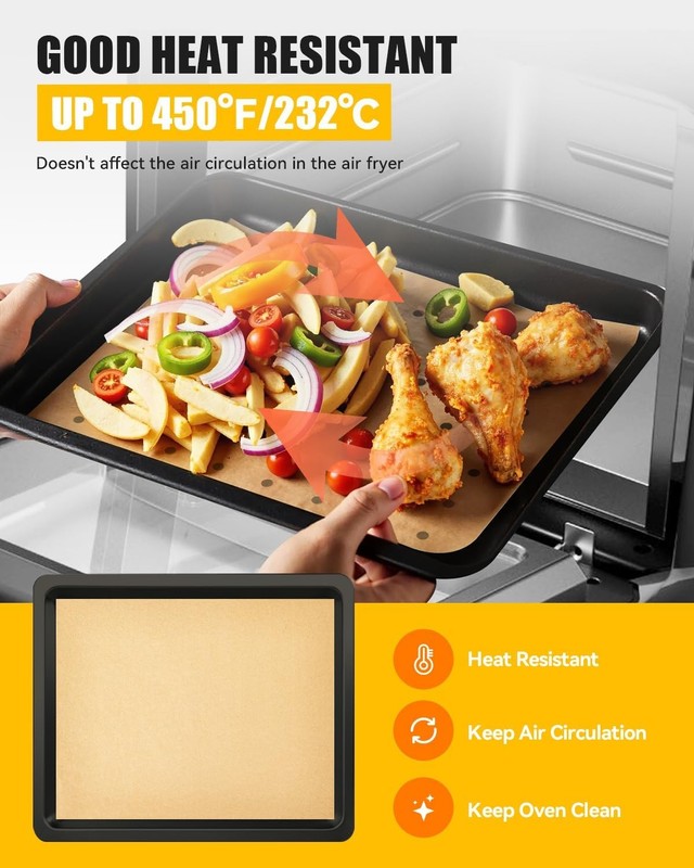 154PCs Paper Liners patible with CHEFMAN Multifunctal Digital Air gallery