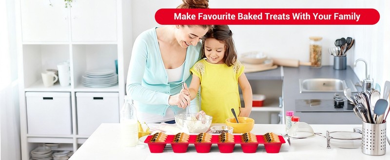 2 Pack Silicone Muffin Pans for Baking & Cupcake Pan - 12 Cup Regular Size gallery