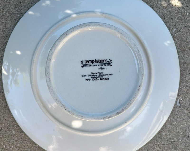 Temptations Presentable Ovenware By Tara Digital Floral Ceramic Cake Plate/Stand gallery