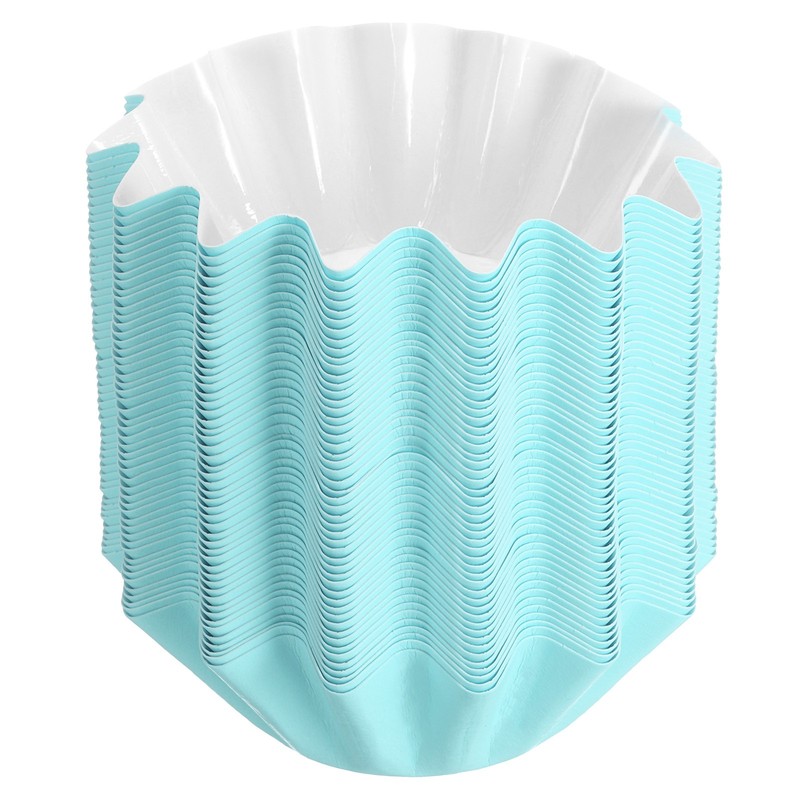50 pcs cupcake liners, standard baking paper, blue