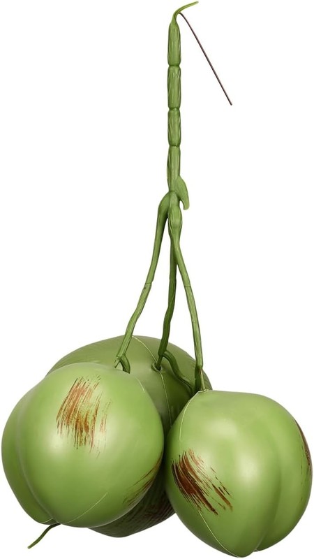 Artificial Coconut Fruit Decorat: Faux Bunch — Tropical Green