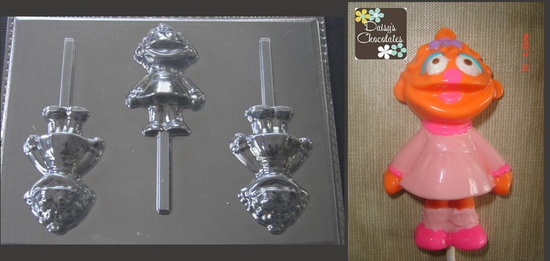 PRAIRIE DAWN Sesame Street Chocolate Candy Soap Mold