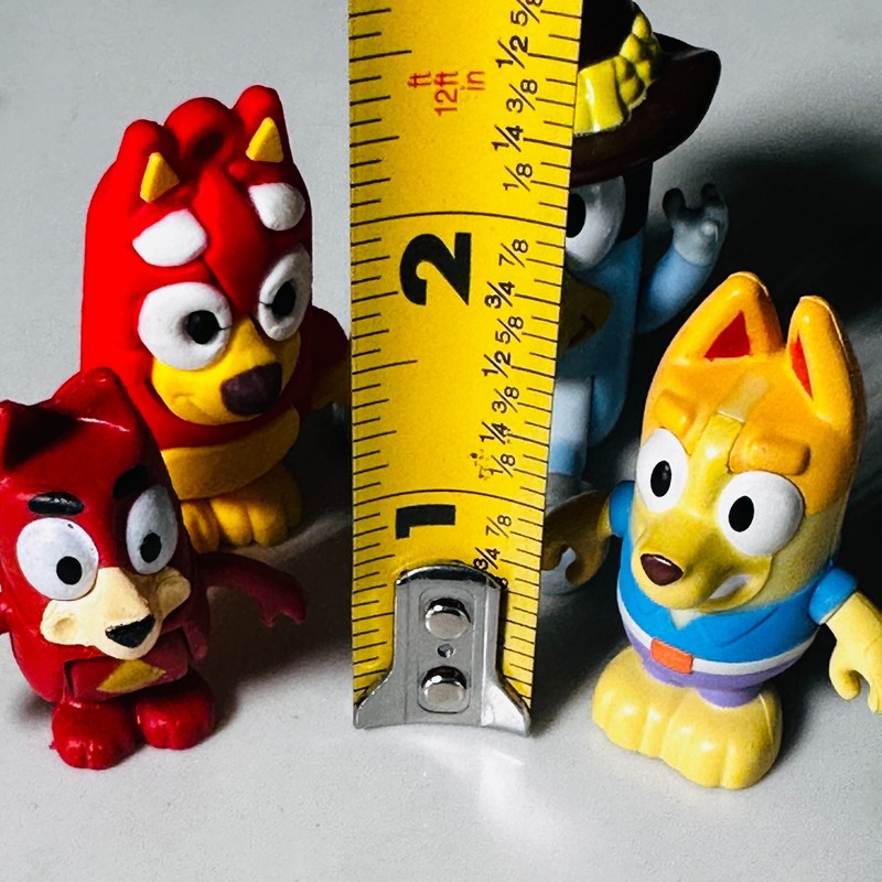 Bluey - Lot of small Figures - Cake Toppers - Standing Seated gallery
