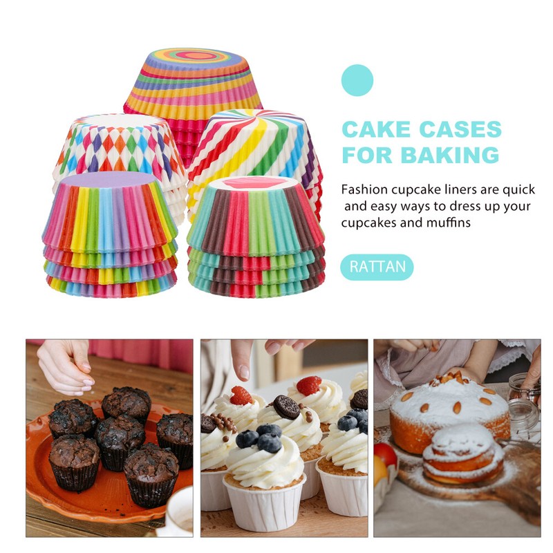500 Pcs Cake Tray Mini Cakecup Liners Muffin Papers Baking Cups Cupcake Cases gallery