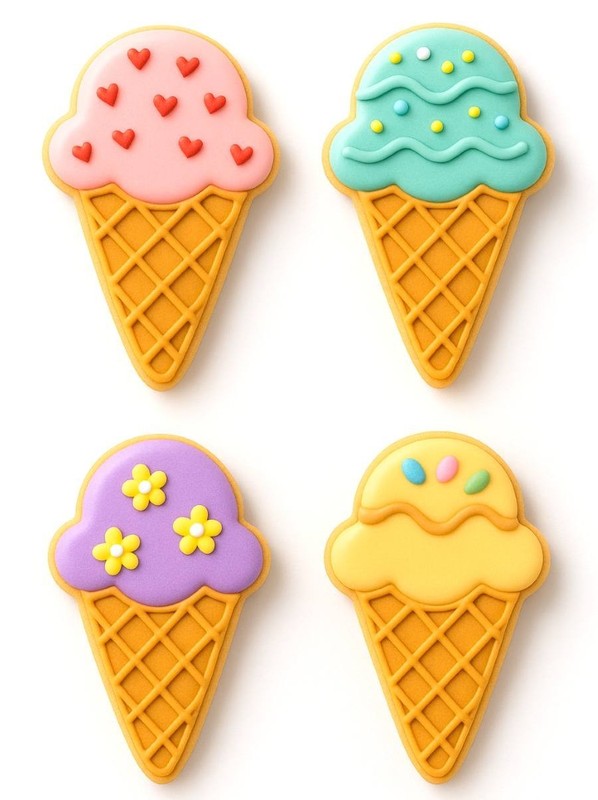 Ice Cream Cone Cookie Cutter Metal gallery