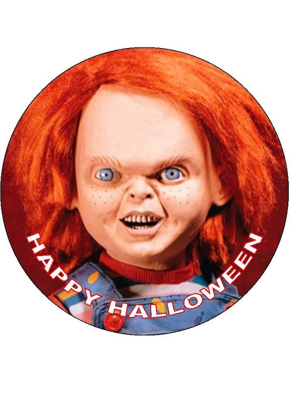 HORROR CHUCKY 7.5 EDIBLE ICING CAKE TOPPER
