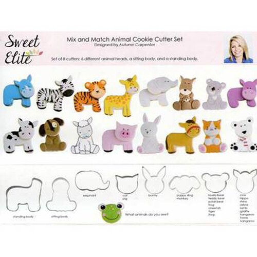 Animal Cookie Cutter Set Mix and Match – Sweet Elite Tools -by Autumn Carpenter