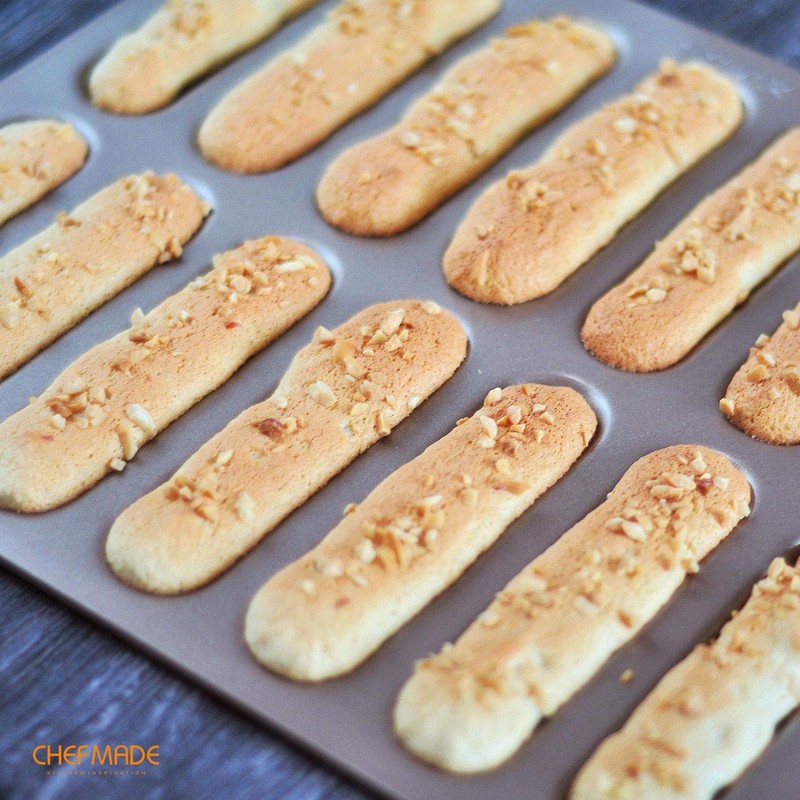 CHEFMADE Eclair Cake Pan, 14-Cavity Non-Stick Mini Eclair Cookie Biscuits Bakewa gallery