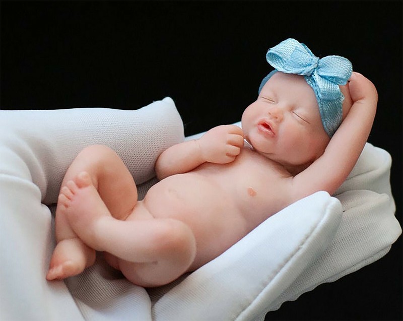 silicone baby doll making mold ,3D baby mold 54-65