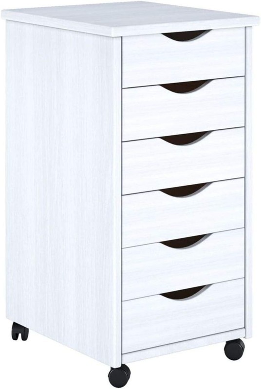 ADEPTUS 10018 6 Drawer Roll Cart, White Finish