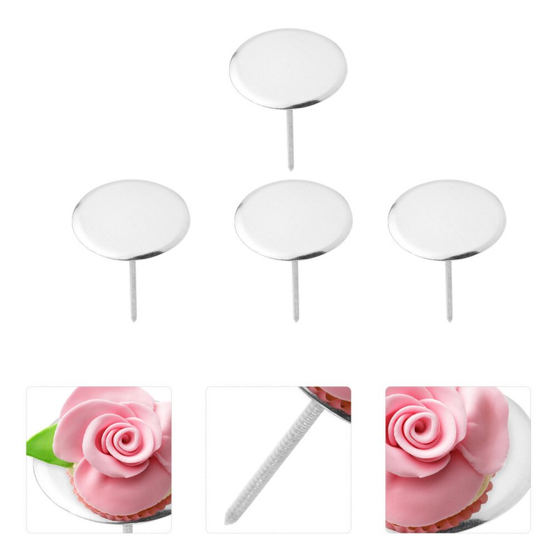 4PCS Icing Flowers Decoration Cake Flower Holder Nail Flowers Making Tools