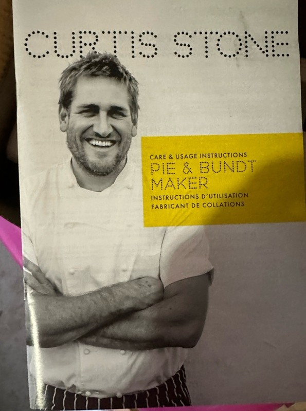 Curtis Stone Gold Metallic Pie and Bundt Maker — New, Unused, Unopened Box