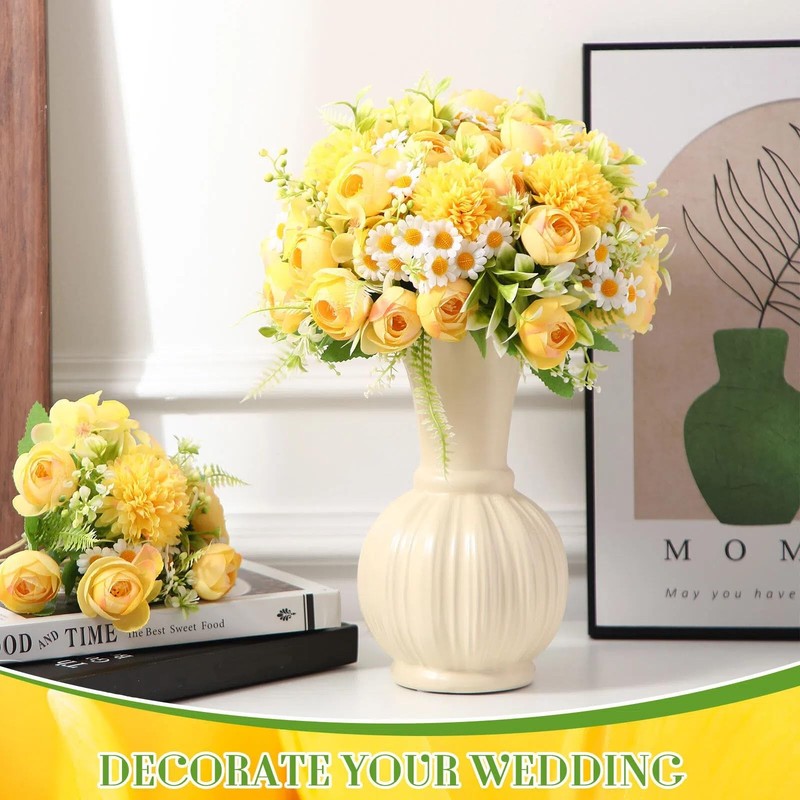 Tigeen Peonies Artificial Flowers Faux Roses Silk Flowers Hydrangea Artificial gallery