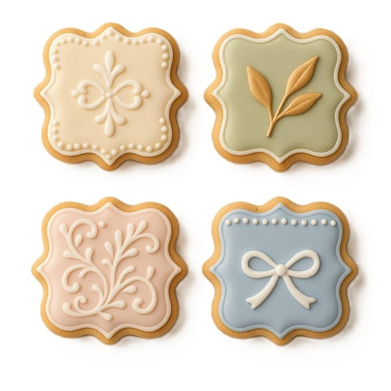 Mini Square Plaque 1.75'' Cookie Cutter Metal gallery