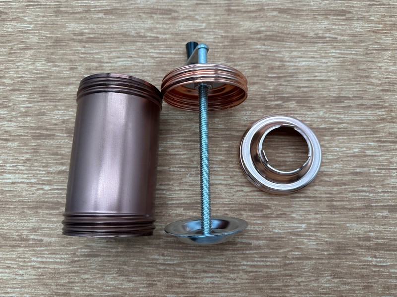 Vintage Mirro 358 Cooky Cookie Press EUC, no discs. Hand Crank Copper colored
