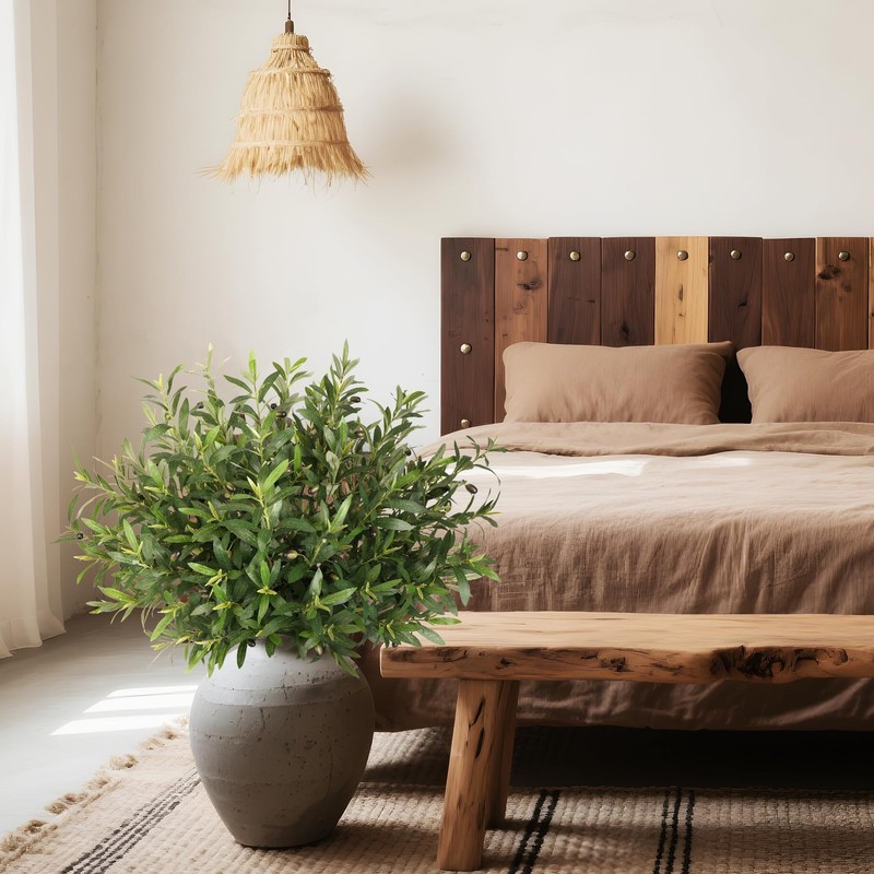 Ttranewsoo Fake Plants Olive Branch Artificial Plant 27.5In Outdoor Decorations gallery
