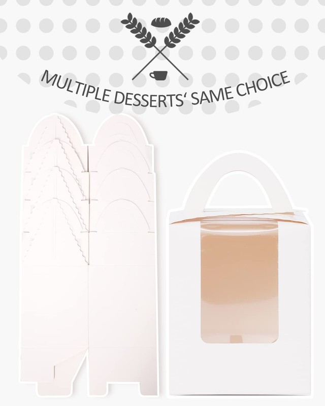 100Packs Cupcake Boxes Individual Cupcake Holders Disposable White Single Cup... gallery