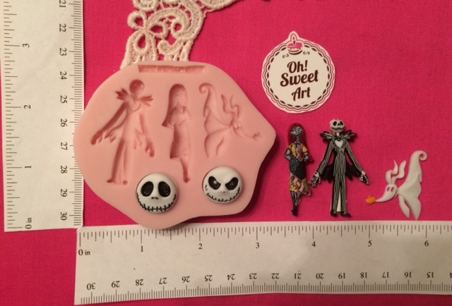 The night before Christmas Halloween silicone mold fondant cake decorating soap gallery