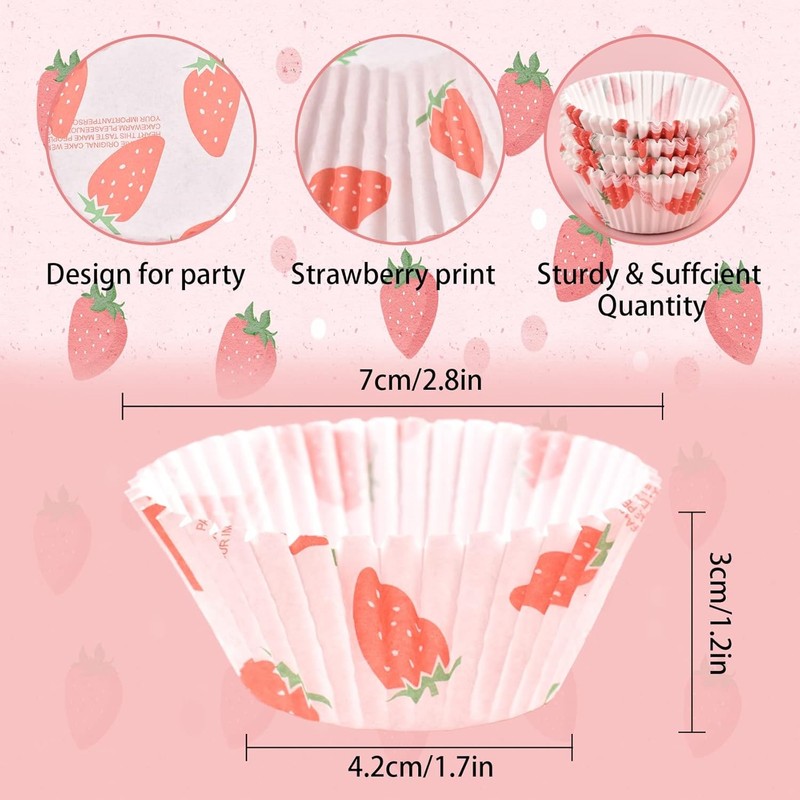 100PCS Muffin Liners,Mini Cupcake Liners for Baking, Truffle Cup Cake Paper Cup gallery
