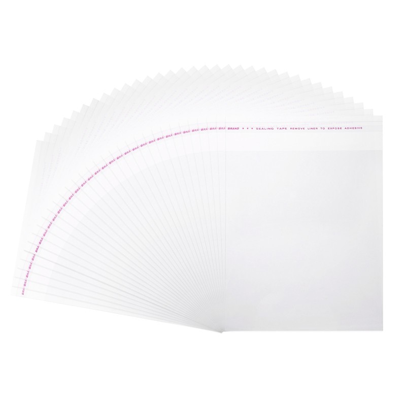 200 Pcs Cellophanes Bags, 5.1 x 5.9 Inch Self-Adhesive Cookies Bags, Clear