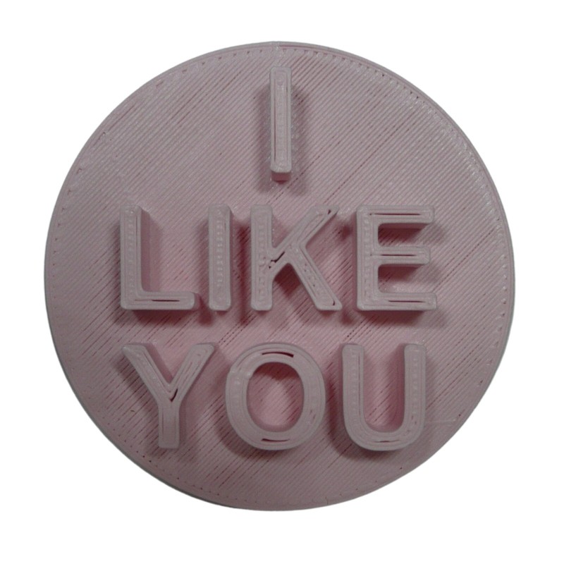 I LIKE YOU CANDY HEART COOKIE STAMP EMBOSSER MADE IN USA PR5470