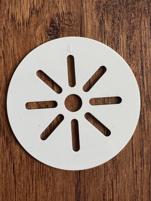 The Pampered Chef Cookie Press #1525 Cookie Disc Disk #4 Replacement Part - Star gallery