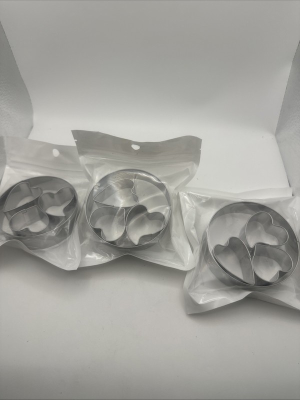 Mini Heart Cookie Cutter Set – 12 Pc Stainless Steel – Valentine Gift Baking