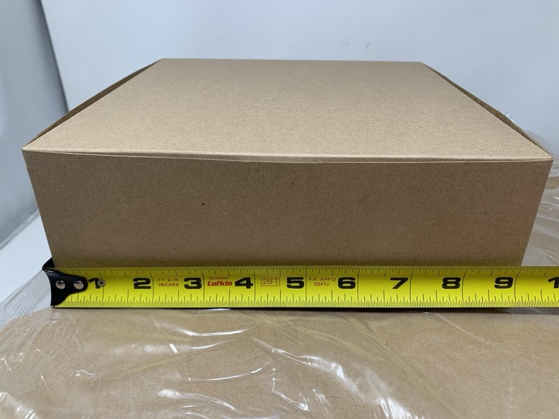 KRAFT 0957K (250PCS), 9x9x3-Inch Cardboard Cake Cookie Pastry Boxes gallery
