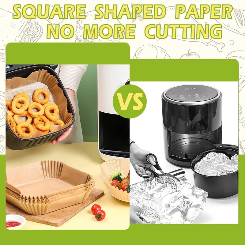 Air Fryer Liners 10 Inch, Square Airfryer Liners Lar Air Fryer Parchment gallery