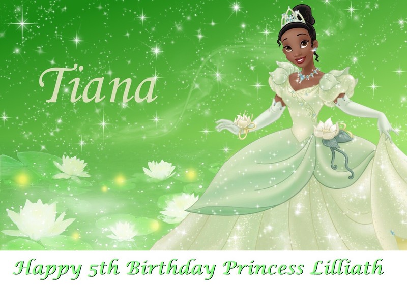 Princess Tiana Edible Cake Topper Decoration