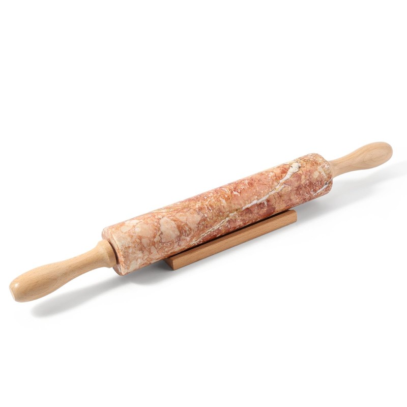 Marble Rolling Pin, Non-Stick Polished Dough Roller, Pasta, Dumpling, Ravioli…