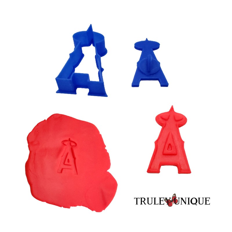 Los Angeles Anaheim Angels Cookie Cutter and Embossing Stamp