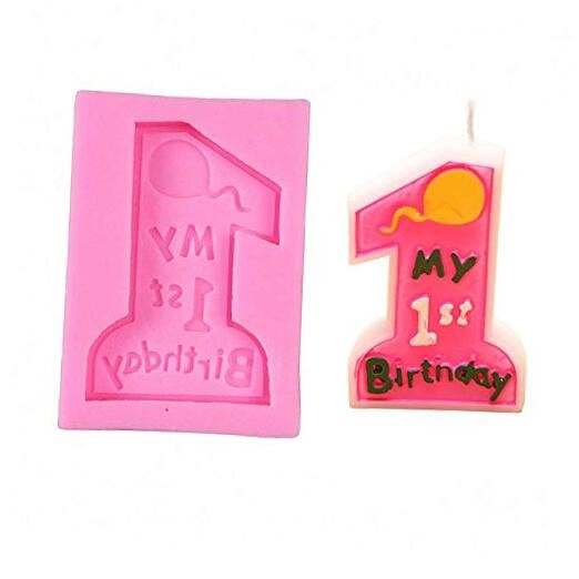 Number 1 Silicone Fondant Mold, 1st Birthday Chocolate Candy Sugar Craft Mold gallery
