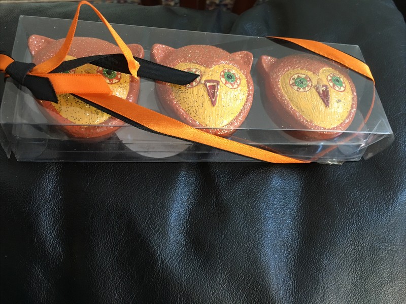 vintage Bats Floating candles, Set Of 3, New,Original Package