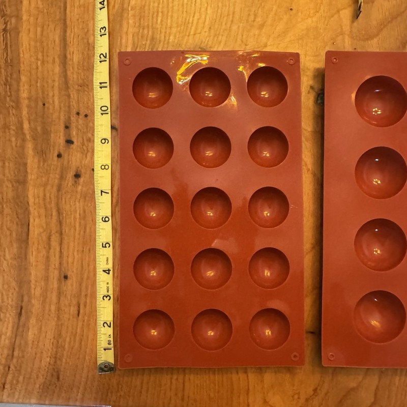 Lot of candy/baking molds - Silicone Baking Dome Molds - for Candy/chocolate gallery