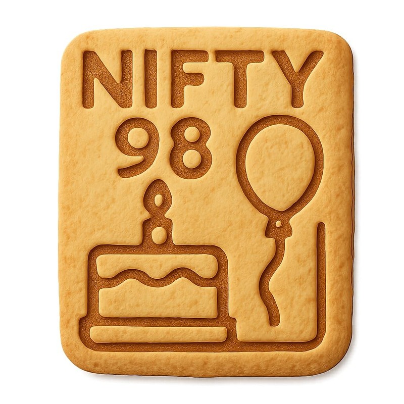 Nifty 98 Modern Cookie Cutter & Stamp, Fondant & Clay – 4×4″