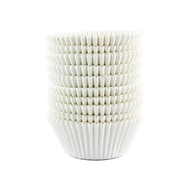 Baking Cups Cupcake Liners, Standard Sized, 300 Count (White)