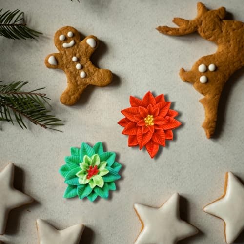 4PCS Christmas Holly Leaf Silicone Molds Chocolate Candy Fondant Mold gallery